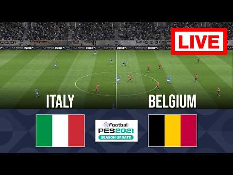 Italia vs Belgio | eFootball PES 21 Gameplay | Full Match Video Game - Simulation