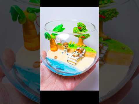 DIY Animal Crossing New Horizon Terrarium - Polymer clay