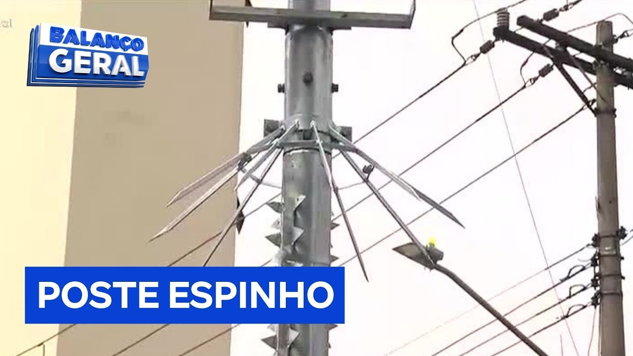 Metal afiado é instalado em poste do centro de São Paulo para proteger câmera de monitoramento