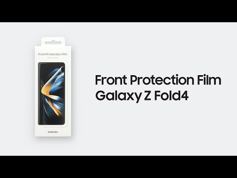 Galaxy Z Fold4: How to apply Front Protection Film ǀ Samsung