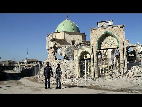 شاهد: اكتشاف أرضيات مصلى يعود للقرن الثاني عشر تحت مسجد النوري في الموصل