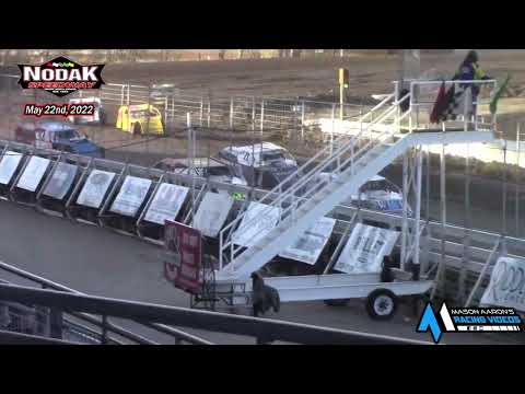 Nodak Speeday IMCA Modified A-Main (5/22/22) - dirt track racing video image