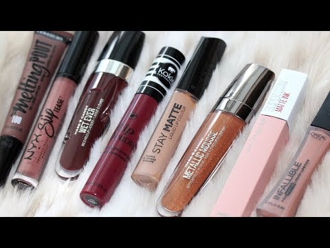 Drugstore Lipstick Review | Liquid Lipstick WEAR Test - UCwQ48S6LdJVdGUM27M0oy4w