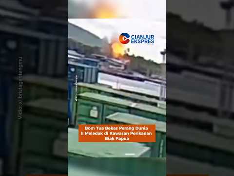 Bom Tua Bekas Perang Dunia II Meledak di Kawasan Perikanan Biak Papua