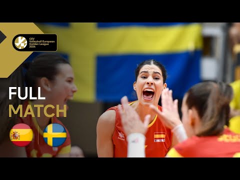LIVE | Spain vs. Sweden - CEV Volleyball European Golden League 2024