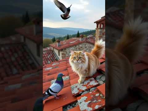 Delhi aur kabootar ki dosti बिल्ली और कबूतर की दोस्त