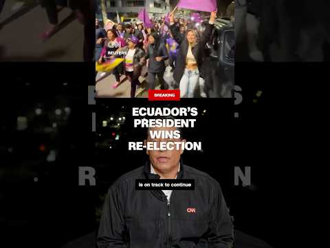 Ecuador's president wins re-election