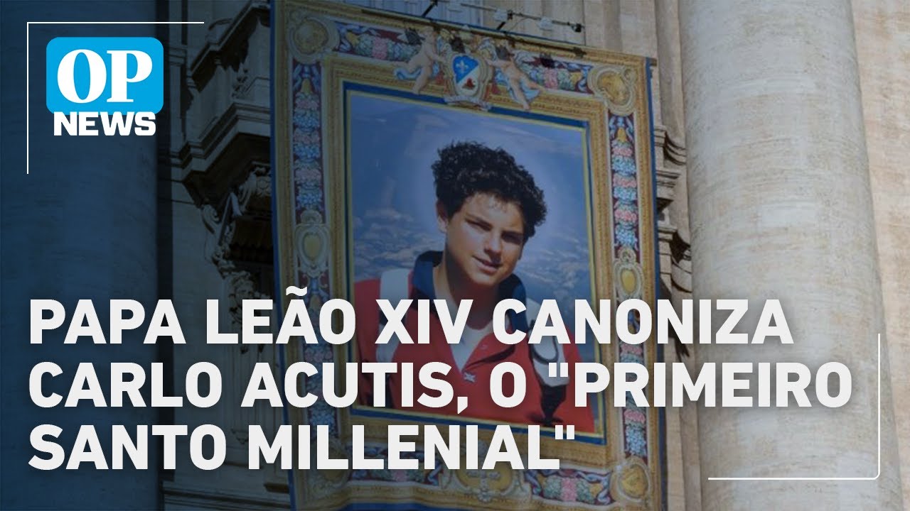Papa Leão XIV canoniza Carlo Acutis, o “primeiro santo millenial”; mãe se emociona