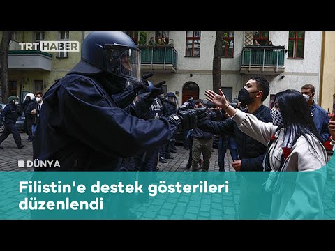 İsrail’i protesto eden göstericilere polis müdahalesi