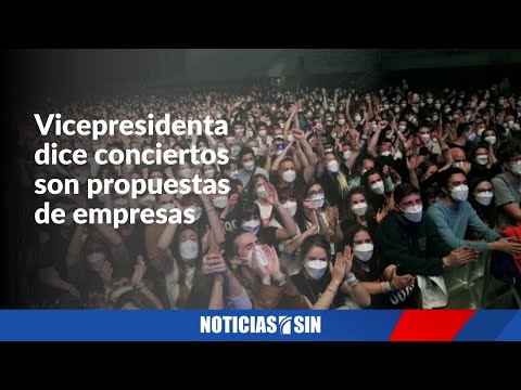 Vicepresidenta explica sobre conciertos