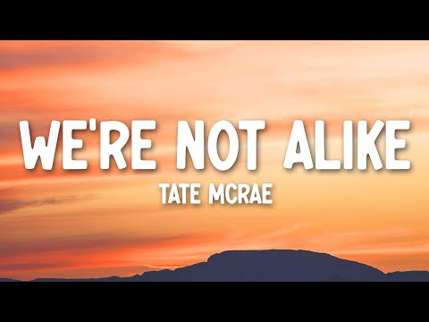 Tate McRae - we're not alike (Lyrics)