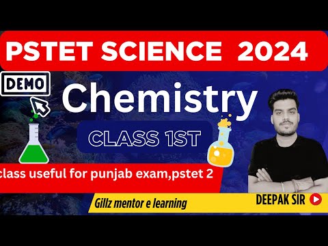 PSTET SCIENCE Preparation 2024 | PSTET Paper 2 chemistry | Day-2| By Deepak sir | Punjab PSTET 2024