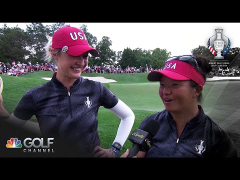 Nelly Korda and Megan Khang showing off chemistry at Solheim Cup | Golf Channel