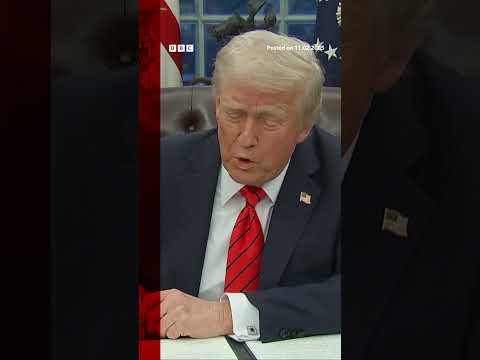 'We're going back to plastic straws', says US President Trump. #US #Trump #BBCNews