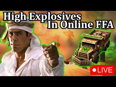 🔴LIVE -  Using High Explosives in FFA on General Online! | C&C Generals Zero hour!!