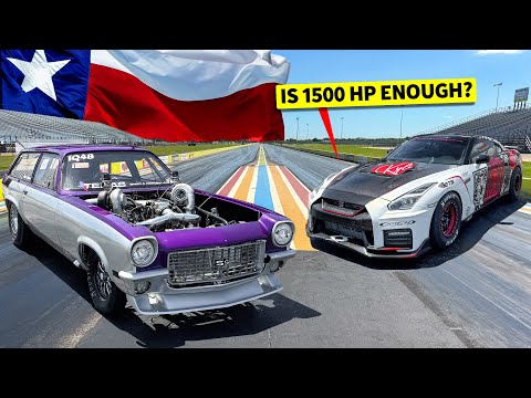 Texas Car Showdown: 1300-HP Vega vs. 1500-HP GTR Race