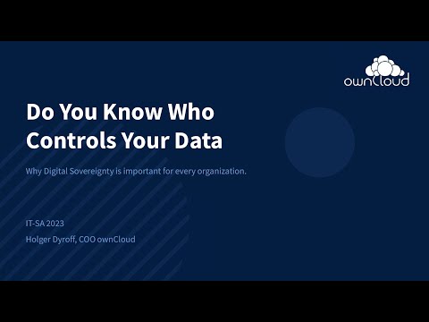 Do you know who controls your Data?