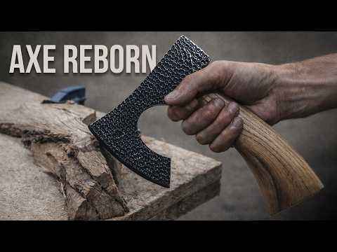 I Turned a Rusty Old Axe Into a Modern Masterpiece (Full DIY Build)