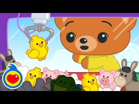 Máquina de Bichinhos de Pelúcia #3 🐥 🐷 🧸 | Vídeo Educativo com Um Herói do Coração ❤️