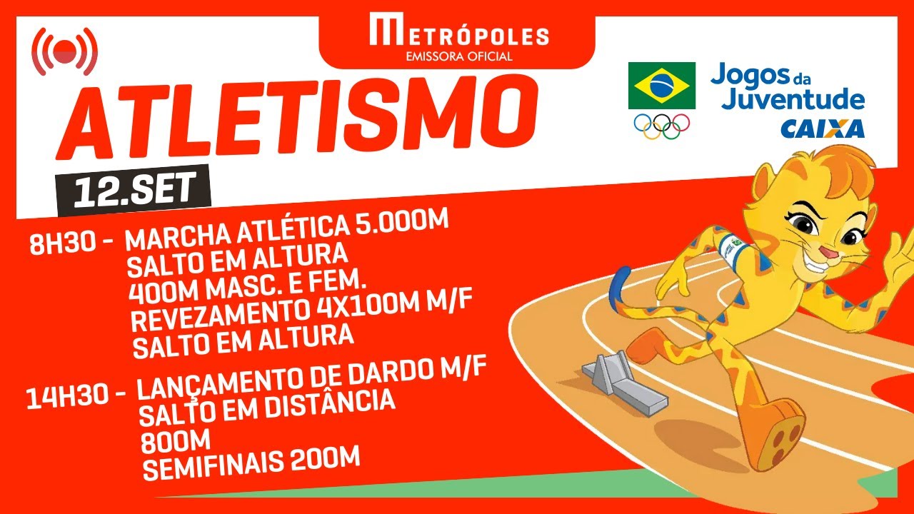 JOGOS DA JUVENTUDE 2025 – ATLETISMO (MANHÃ) – 12.09.25