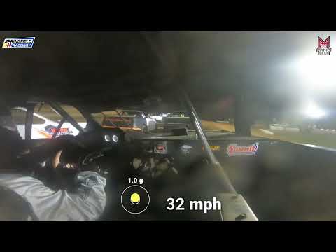 #64 Michael Muskrat - Stock Car - 3-30-2024 Springfield Raceway - In Car Camera - dirt track racing video image