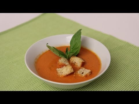 Homemade Tomato Soup Recipe - Laura Vitale - Laura in the Kitchen Episode 454 - UCNbngWUqL2eqRw12yAwcICg