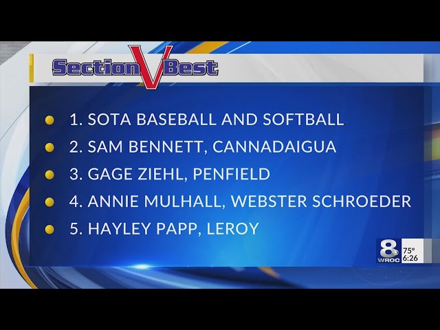 Section V Baseball: The Best in the state