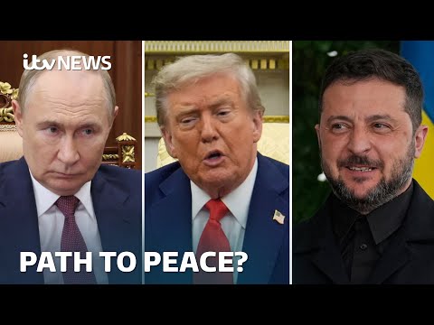 Trump 'paused to call Putin' during White House talks with Zelenskyy and European leaders | ITV News
