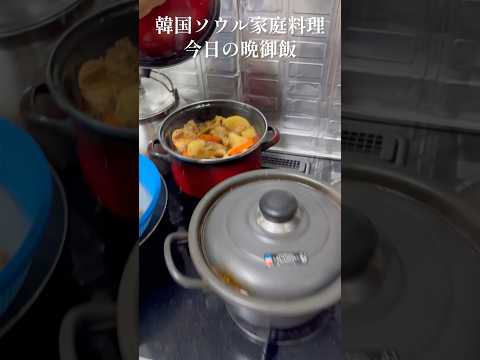 今日オンマのご飯は？？？メインが二つ