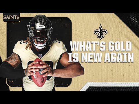La maglia alternativa oro dei New Orleans Saints