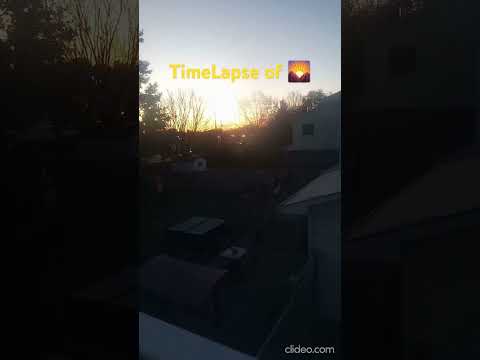 Timelapse of sunrise