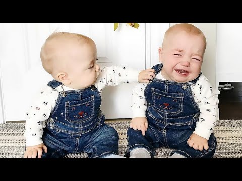 Babies Fighting again over things Twin babies Fun Fails and moments