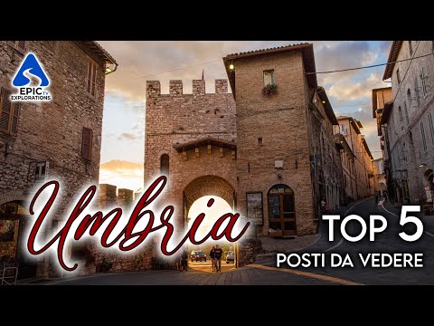 Umbria: Top 5 Città e Luoghi da Visitare | 4K