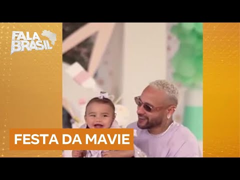 Neymar comemora 1 ano da filha Mavie com festança em mansão no litoral fluminense