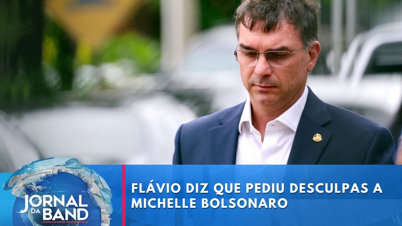 Flávio diz que pediu desculpas à Michelle Bolsonaro após polêmica | Jornal da Band