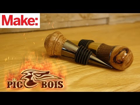 How to Make a Wood Turned Bottle Stopper with Le PicBois - UChtY6O8Ahw2cz05PS2GhUbg