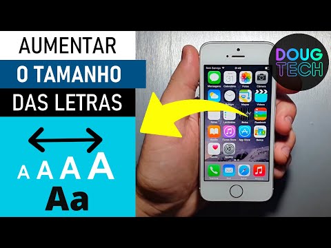 Como ajustar o TAMANHO das LETRAS em iPhone Antigo