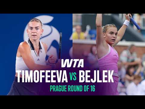 Maria Timofeeva vs. Sara Bejlek | 2026 Prague Round of 16 | WTA Match Highlights