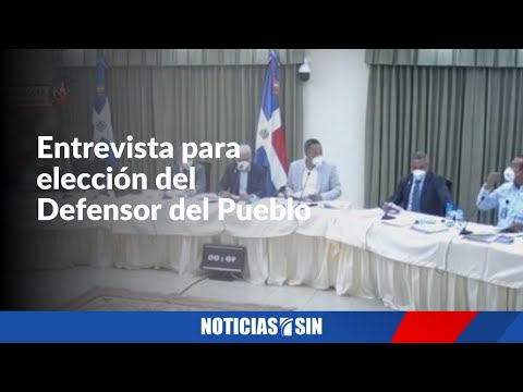 #ENVIVO Entrevista para elección del  Defensor del Pueblo