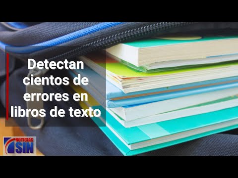 Detectan cientos de errores en libros de texto