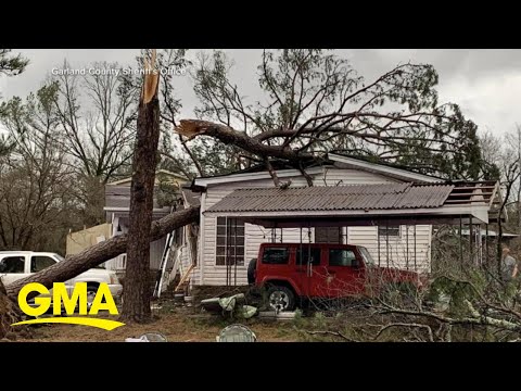 Homes damaged as storm moves through country | GMA