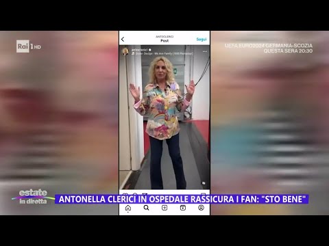 Antonella Clerici in ospedale ma sta bene: "Fate prevenzione" - Estate in diretta 14/06/2024