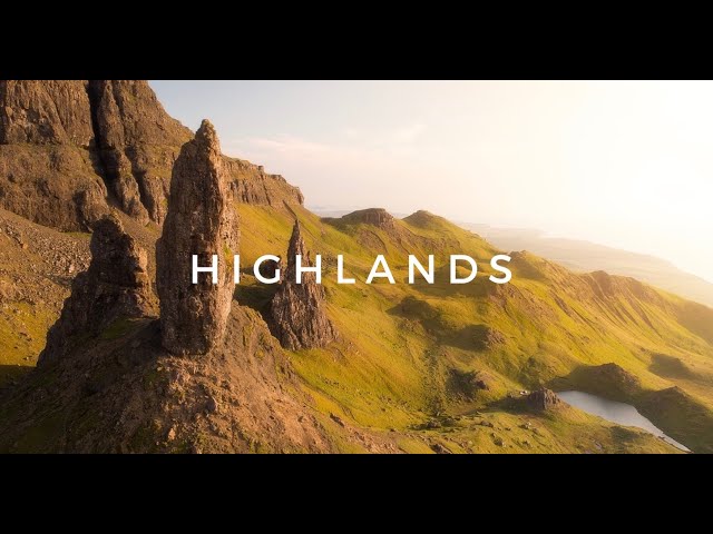Scottish Highlands Drone Video and Techno Music