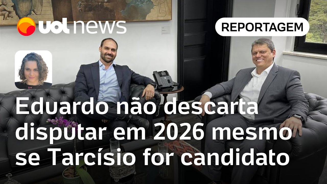 Eduardo Bolsonaro não descarta disputar em 2026 mesmo dos EUA e se Tarcísio for candidato | Sanches