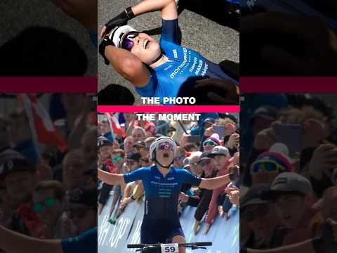 The photo vs the moment! 📸🥶 Mona Mitterwallner taking victory in Nové Město 🥇🇨🇿