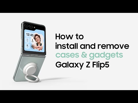 Galaxy Z Flip5: How to install and remove cases and gadgets | Samsung​