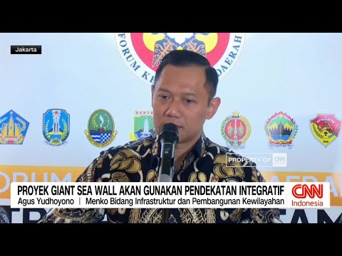 AHY Sebut Giant Sea Wall Tak Seluruhnya Beton