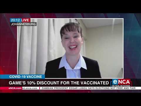 Game's 10% discount for the vaccinated