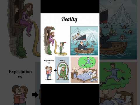 Expectation vs Reality: The Dark Side of Fairytales and Modern Life | Funny Cartoon Comics