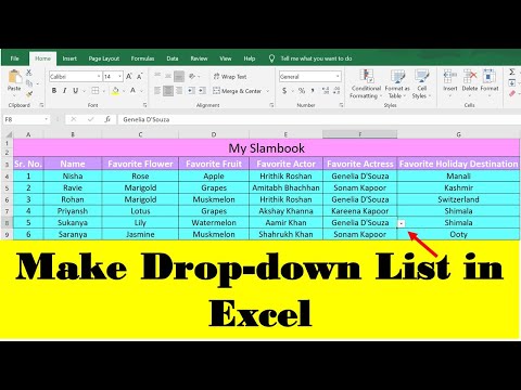 Create Drop Down Lists in Excel (with Data Validation) | Easy Excel Tutorial